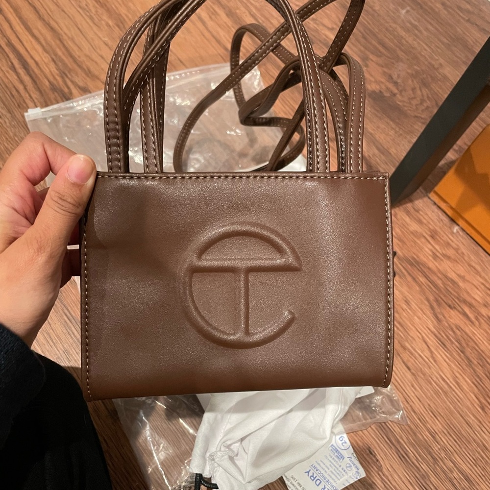 BRAND NEW Telfar small brown bag